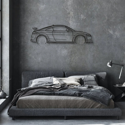 audi tt Classic Silhouette Metal Wall Art - Automotive Garage Decor