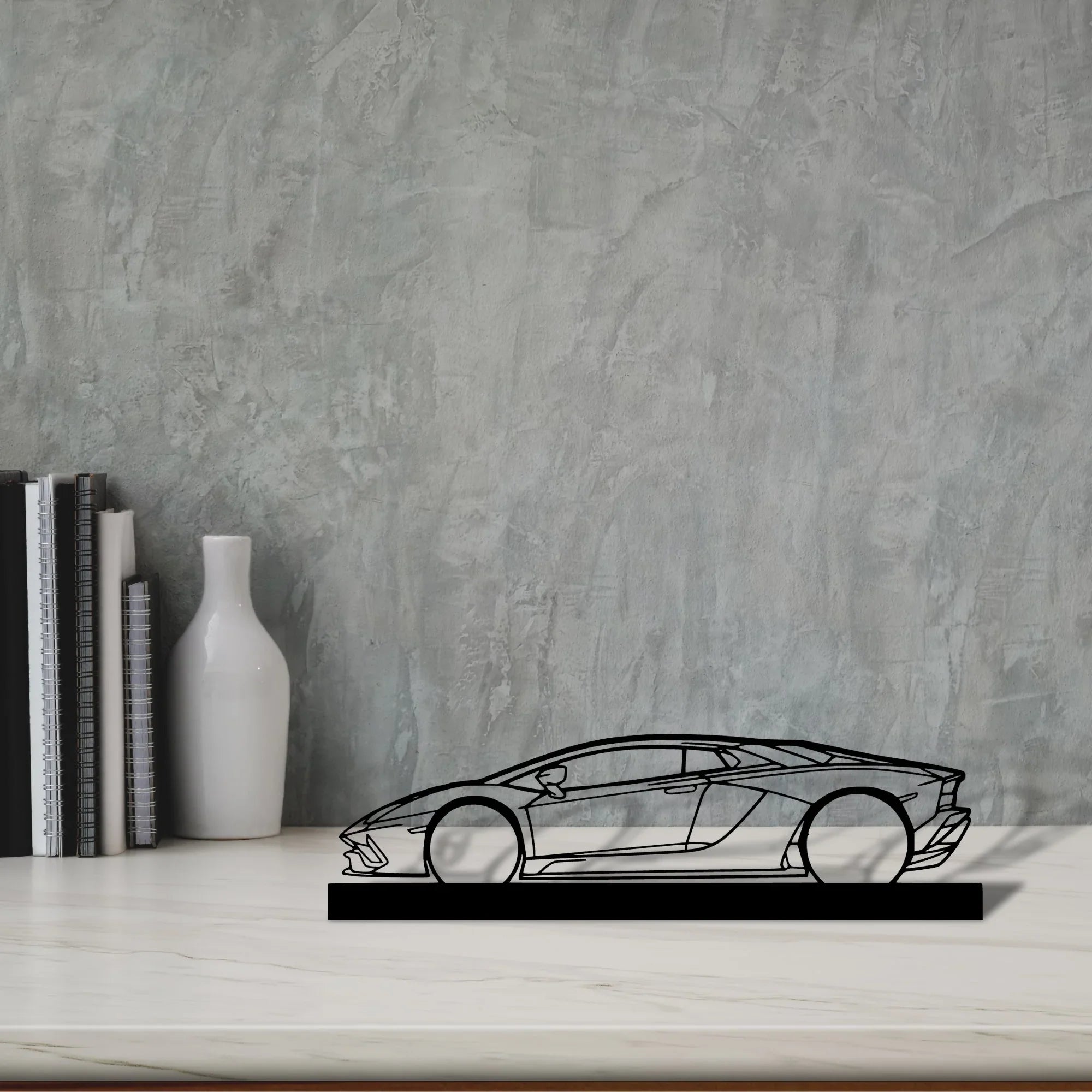 aventador-s-2019-2 Silhouette Metal Art Stand - Turbo Silhouette