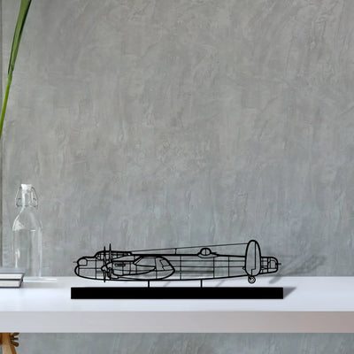 avro-lancaster Silhouette Metal Art Stand - Turbo Silhouette
