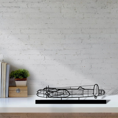 avro-lancaster Silhouette Metal Art Stand - Turbo Silhouette