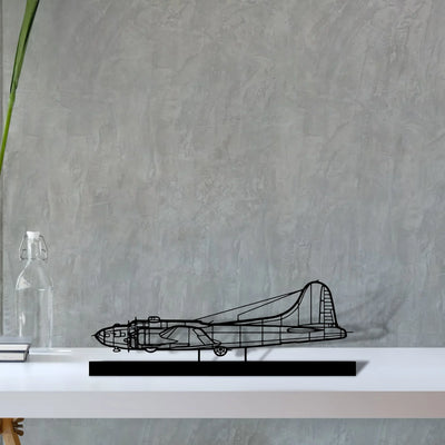 b-17 Silhouette Metal Art Stand - Turbo Silhouette
