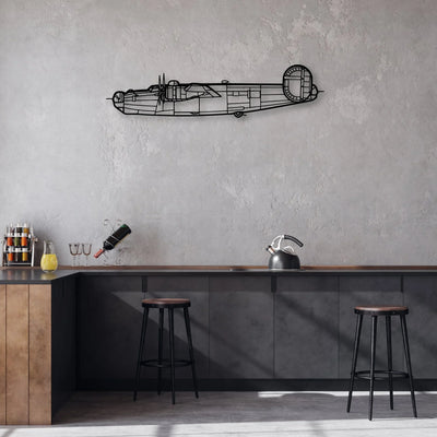 B-70 Classic Aircraft Silhouette Metal Wall Art - Aviation Hangar Decor