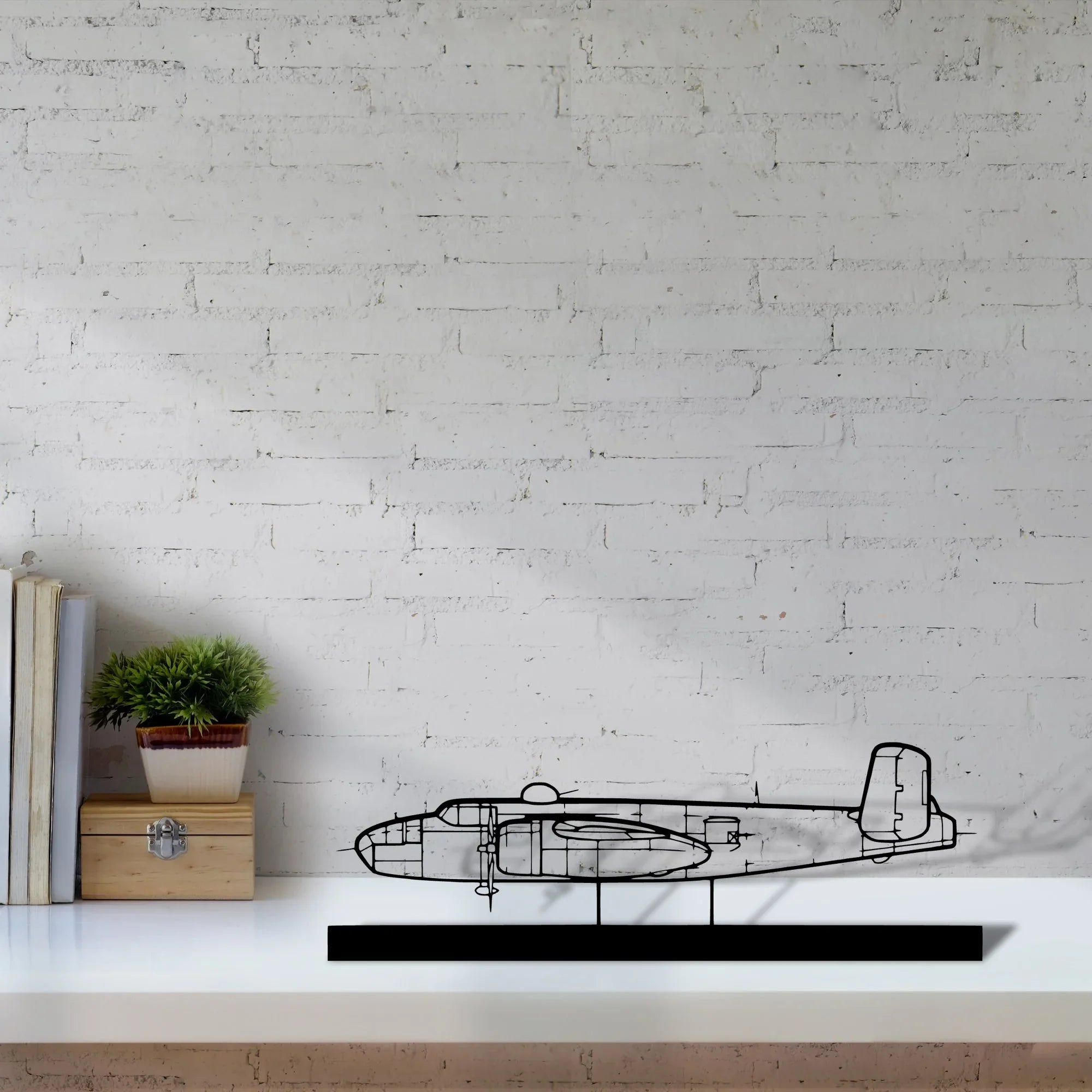 b25j-3 Silhouette Metal Art Stand - Turbo Silhouette