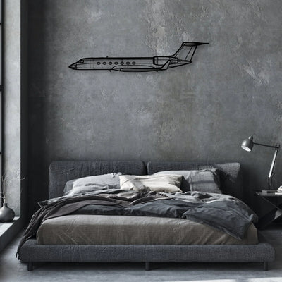 B25J 3 Classic Aircraft Silhouette Metal Wall Art - Aviation Hangar Decor