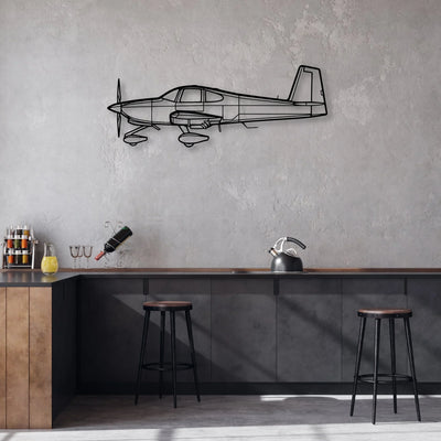 B60 Duke Classic Aircraft Silhouette Metal Wall Art - Aviation Hangar Decor
