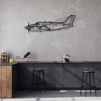 Bac Concorde Classic Aircraft Silhouette Metal Wall Art - Aviation Hangar Decor