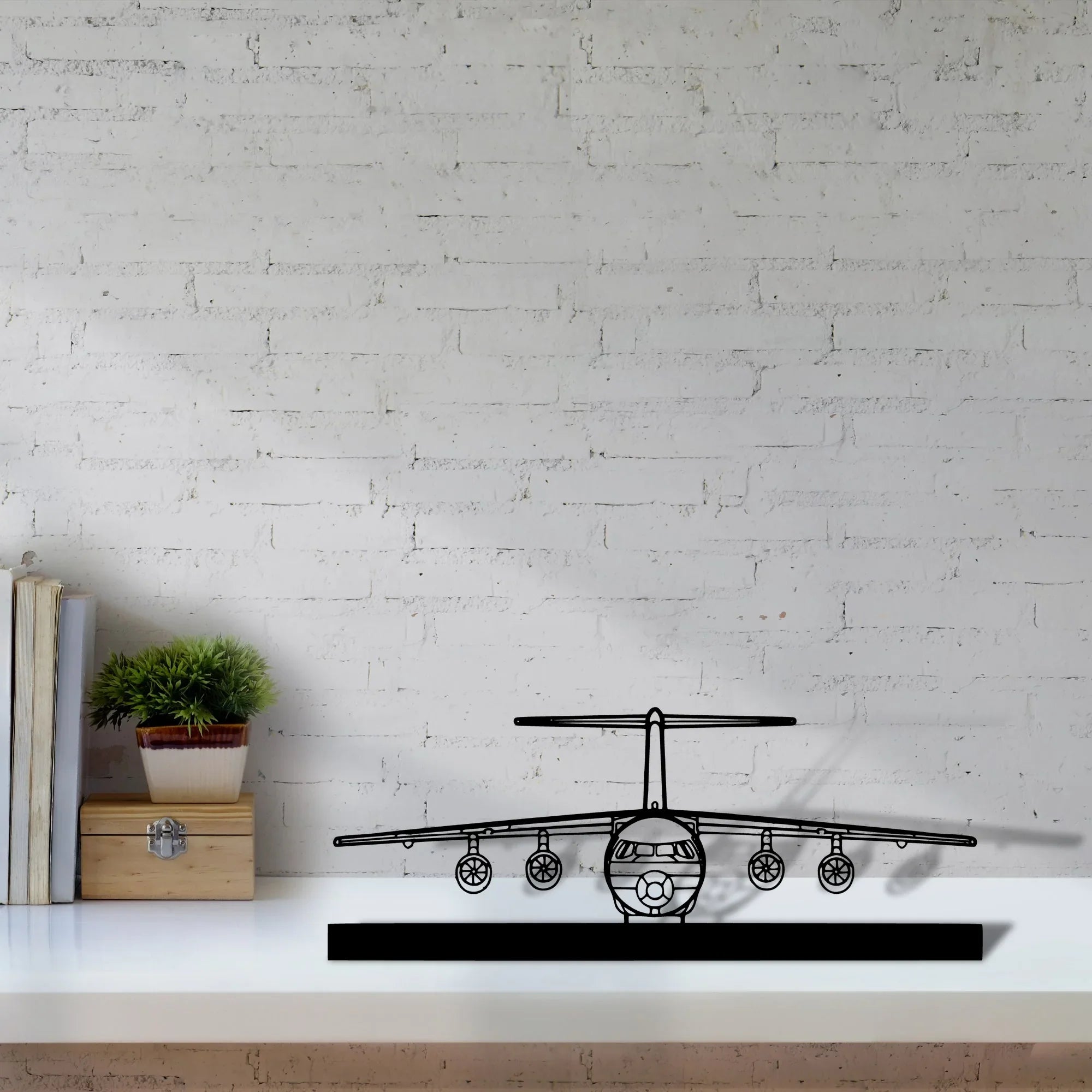 bae-146 Silhouette Metal Art Stand - Turbo Silhouette