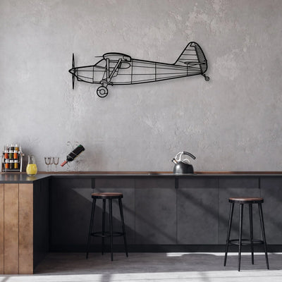 Bell 212 Sentry 2 Classic Aircraft Silhouette Metal Wall Art - Aviation Hangar Decor