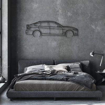 bmw 330 gt Classic Silhouette Metal Wall Art - Automotive Garage Decor