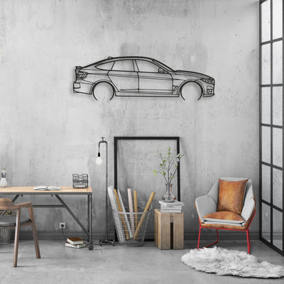 bmw 330 gt Classic Silhouette Metal Wall Art - Automotive Garage Decor