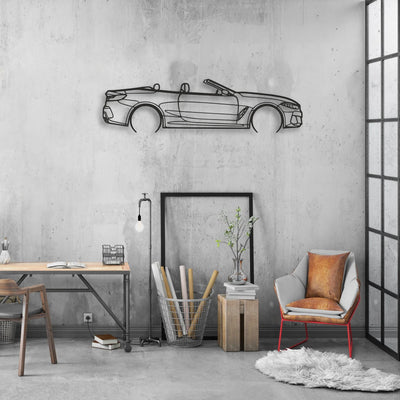 bmw 850i Classic Silhouette Metal Wall Art - Automotive Garage Decor