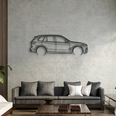 bmw x5 Classic Silhouette Metal Wall Art - Automotive Garage Decor