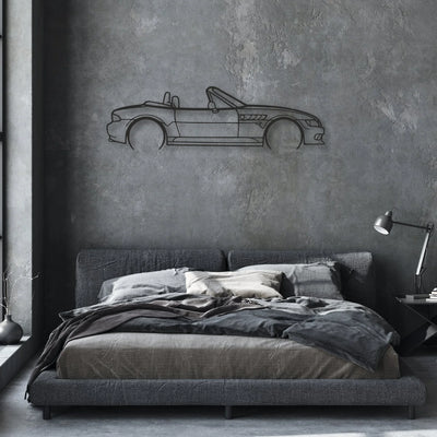 bmw z3 Classic Silhouette Metal Wall Art - Automotive Garage Decor
