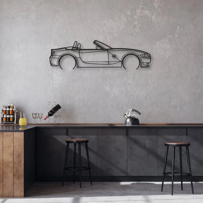 bmw z4m roadster Classic Silhouette Metal Wall Art - Automotive Garage Decor