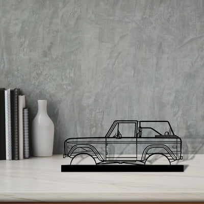 bronco-1971 Silhouette Metal Art Stand - Turbo Silhouette
