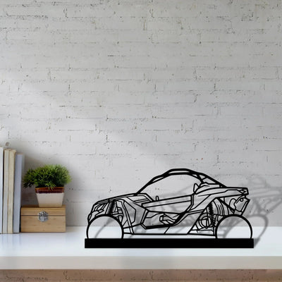 buggy-x3 Silhouette Metal Art Stand - Turbo Silhouette