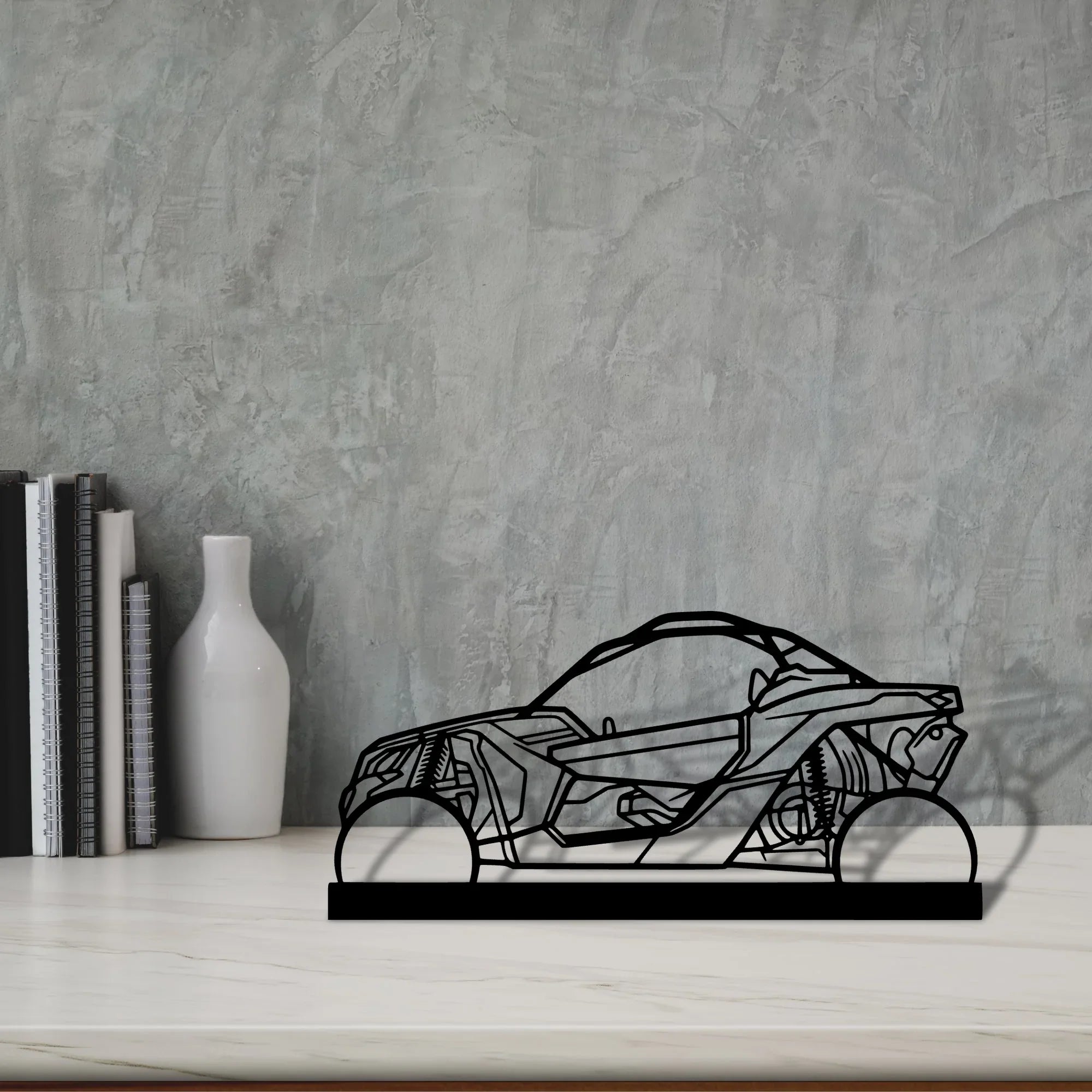 buggy-x3 Silhouette Metal Art Stand - Turbo Silhouette