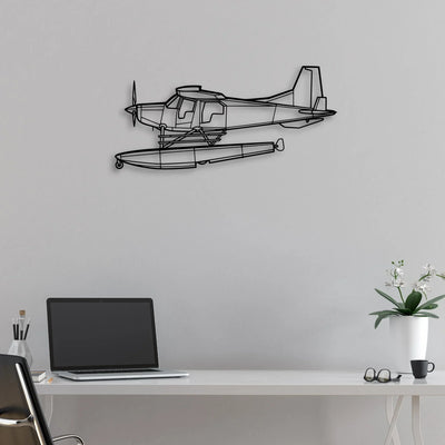 Bush Hawk XP Classic Aircraft Silhouette Metal Wall Art - Aviation Hangar Decor