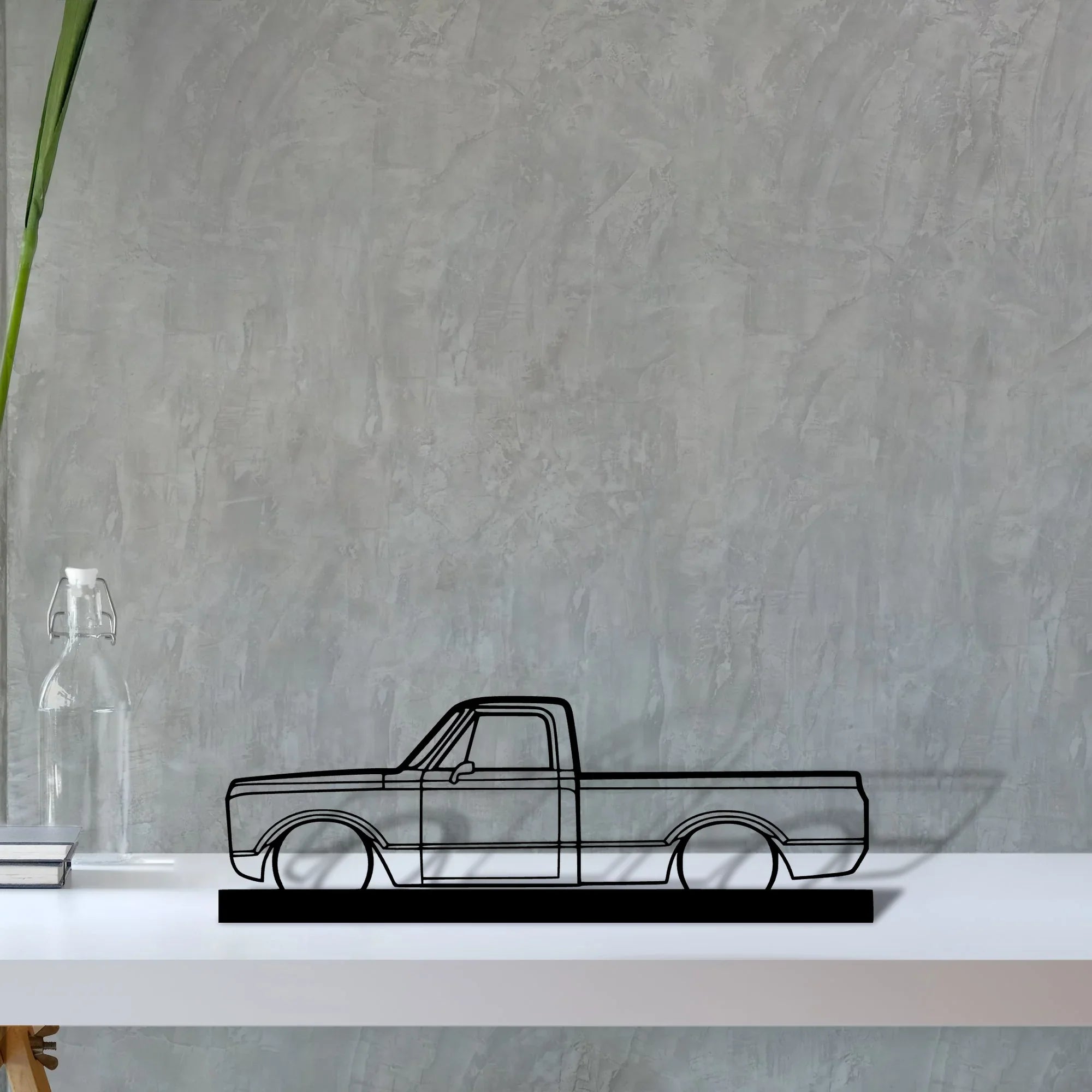 c-10-1971 Silhouette Metal Art Stand - Turbo Silhouette