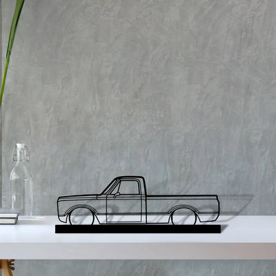 c-10-1971 Silhouette Metal Art Stand - Turbo Silhouette