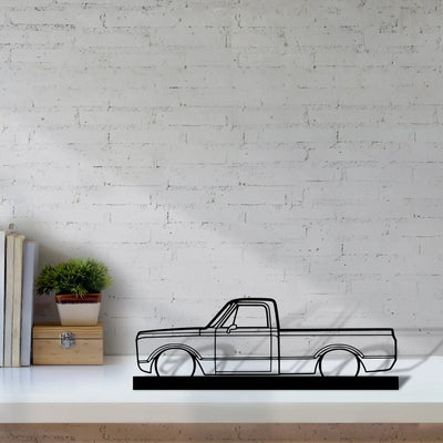c-10-1971 Silhouette Metal Art Stand - Turbo Silhouette