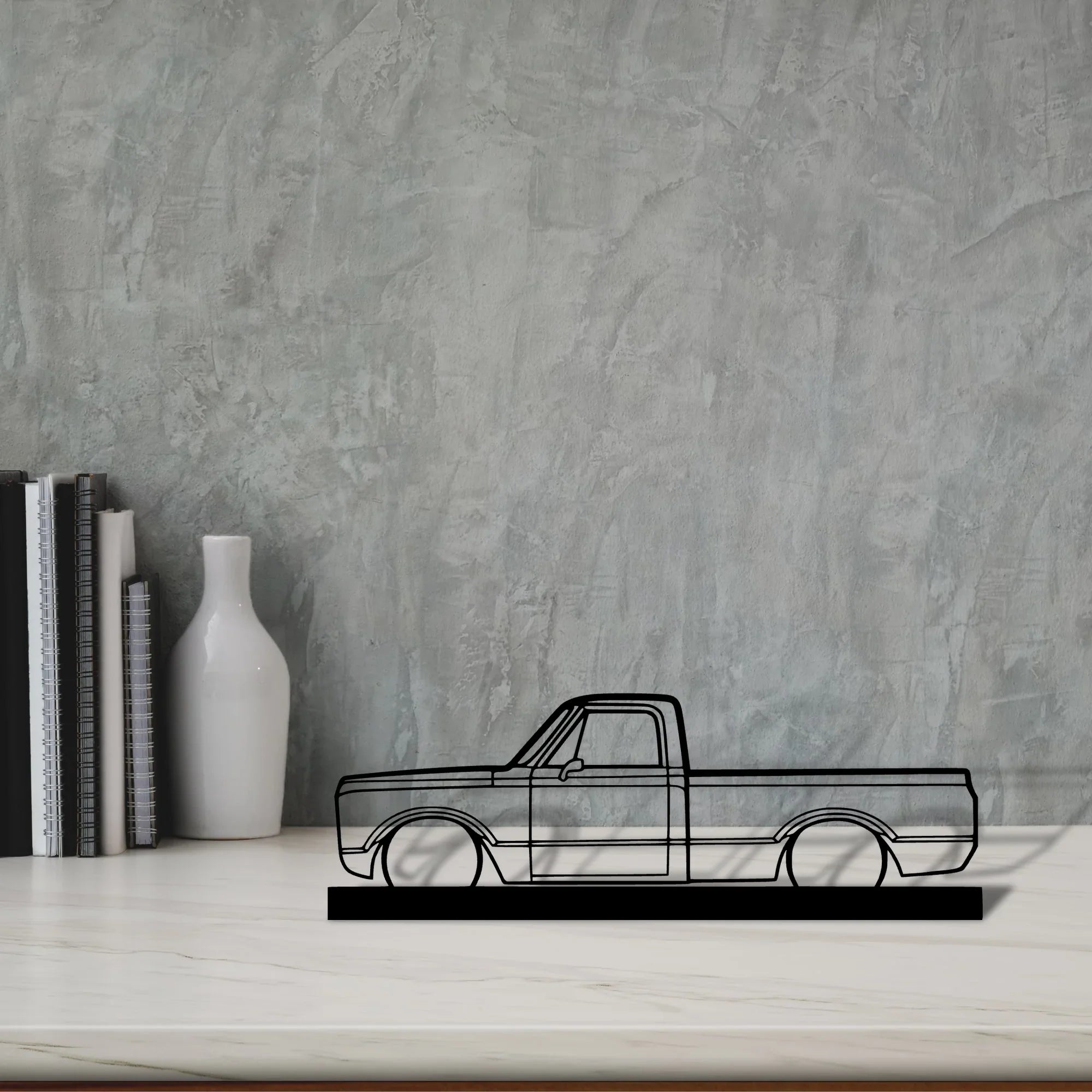 c-10-1971 Silhouette Metal Art Stand - Turbo Silhouette
