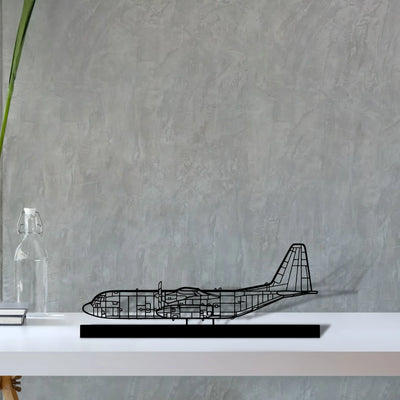 c-130 Silhouette Metal Art Stand - Turbo Silhouette