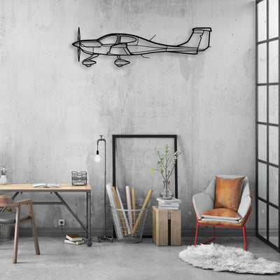 C-165 Classic Aircraft Silhouette Metal Wall Art - Aviation Hangar Decor