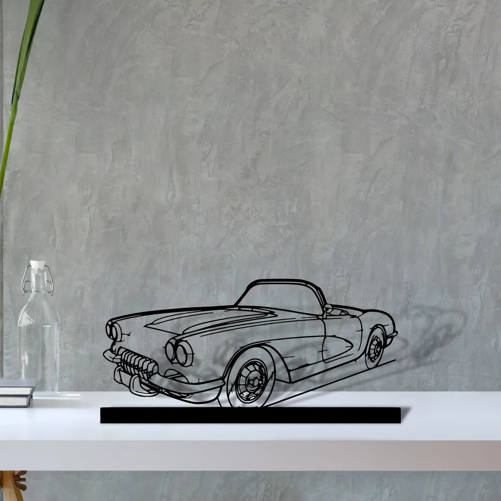 c1-1960-2 Silhouette Metal Art Stand - Turbo Silhouette