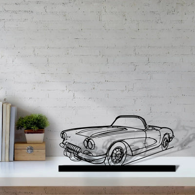 c1-1960-2 Silhouette Metal Art Stand - Turbo Silhouette