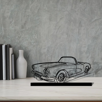 c1-1960 Silhouette Metal Art Stand - Turbo Silhouette