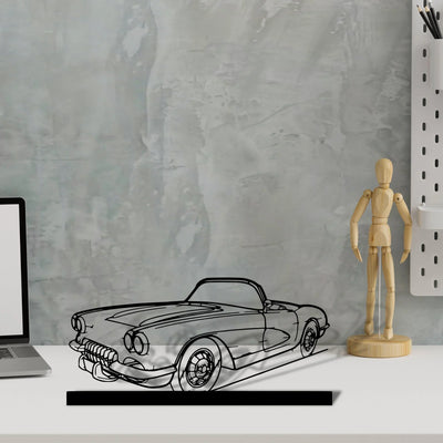 c1-1960 Silhouette Metal Art Stand - Turbo Silhouette