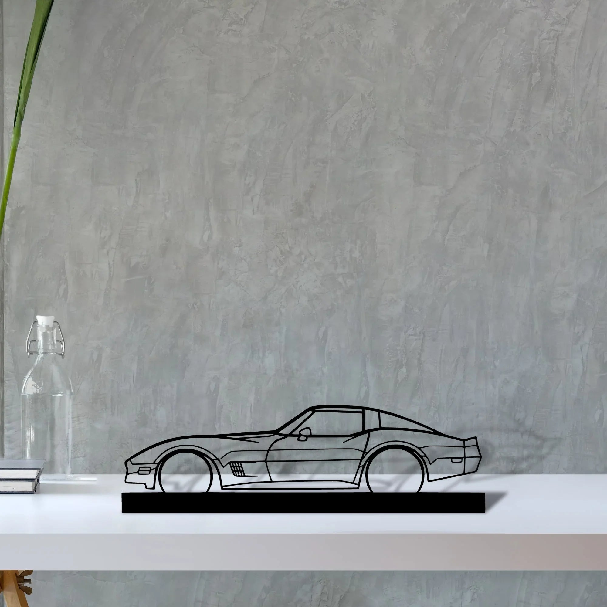 c1-1982 Silhouette Metal Art Stand - Turbo Silhouette