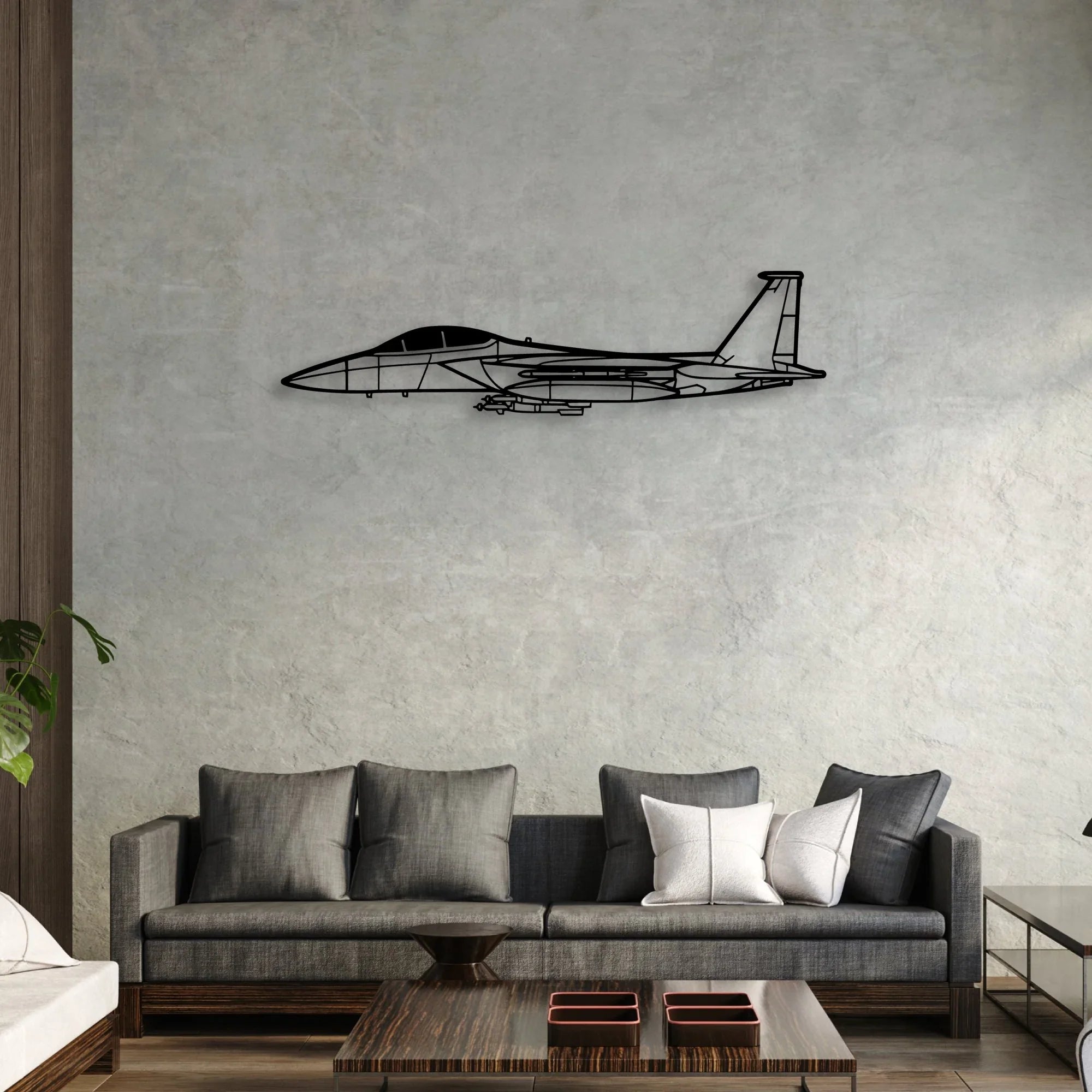C182 Classic Aircraft Silhouette Metal Wall Art - Aviation Hangar Decor