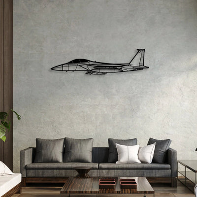 C182 Classic Aircraft Silhouette Metal Wall Art - Aviation Hangar Decor