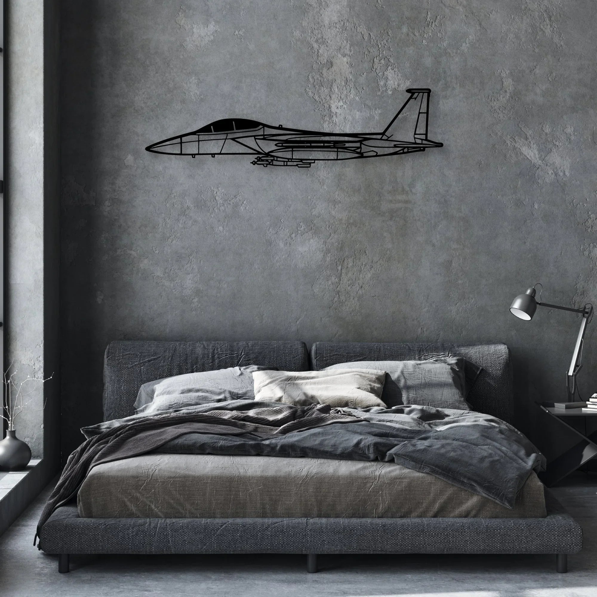 C182 Classic Aircraft Silhouette Metal Wall Art - Aviation Hangar Decor