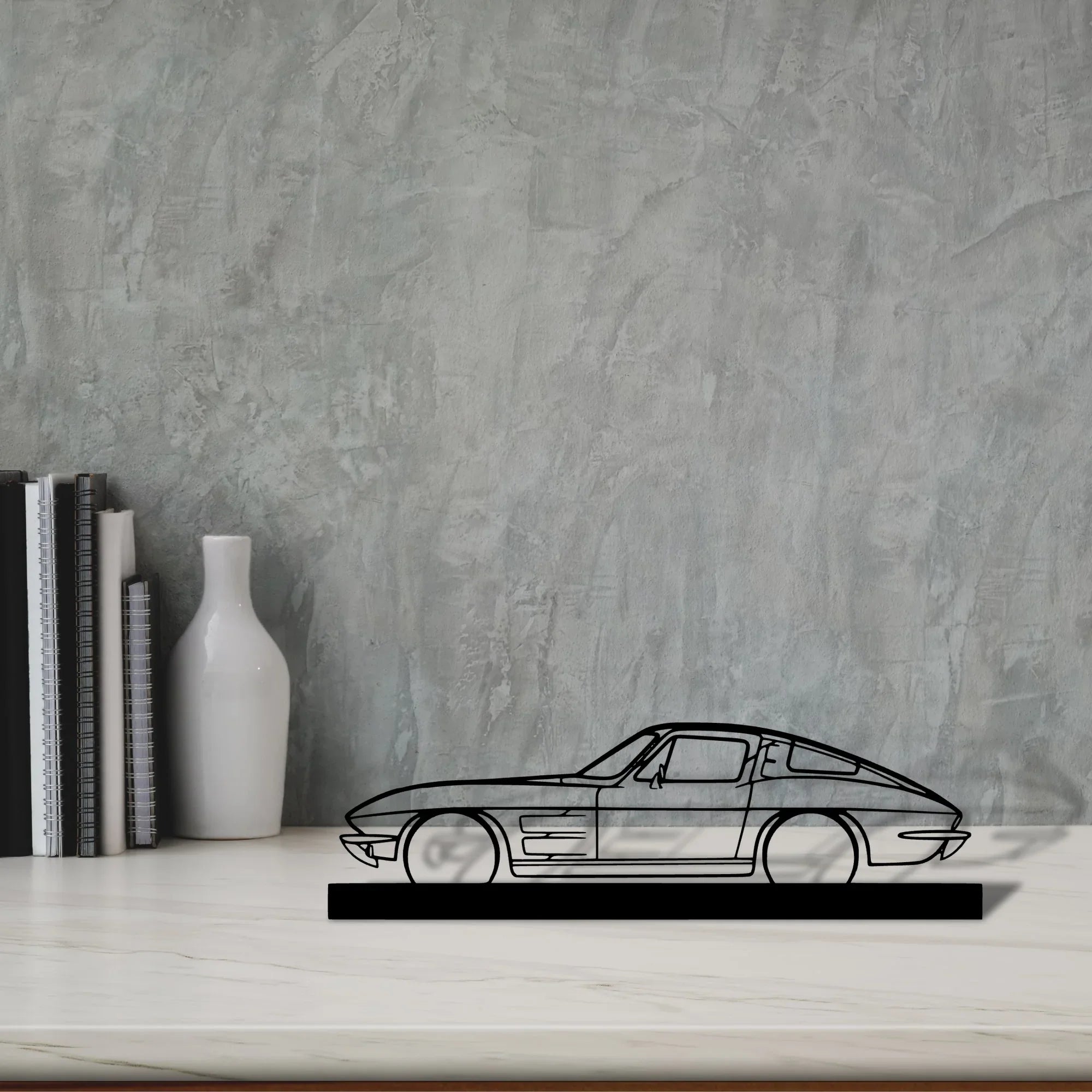 c2-1963 Silhouette Metal Art Stand - Turbo Silhouette