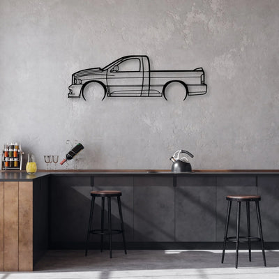 c Classic Silhouette Metal Wall Art - Automotive Garage Decor