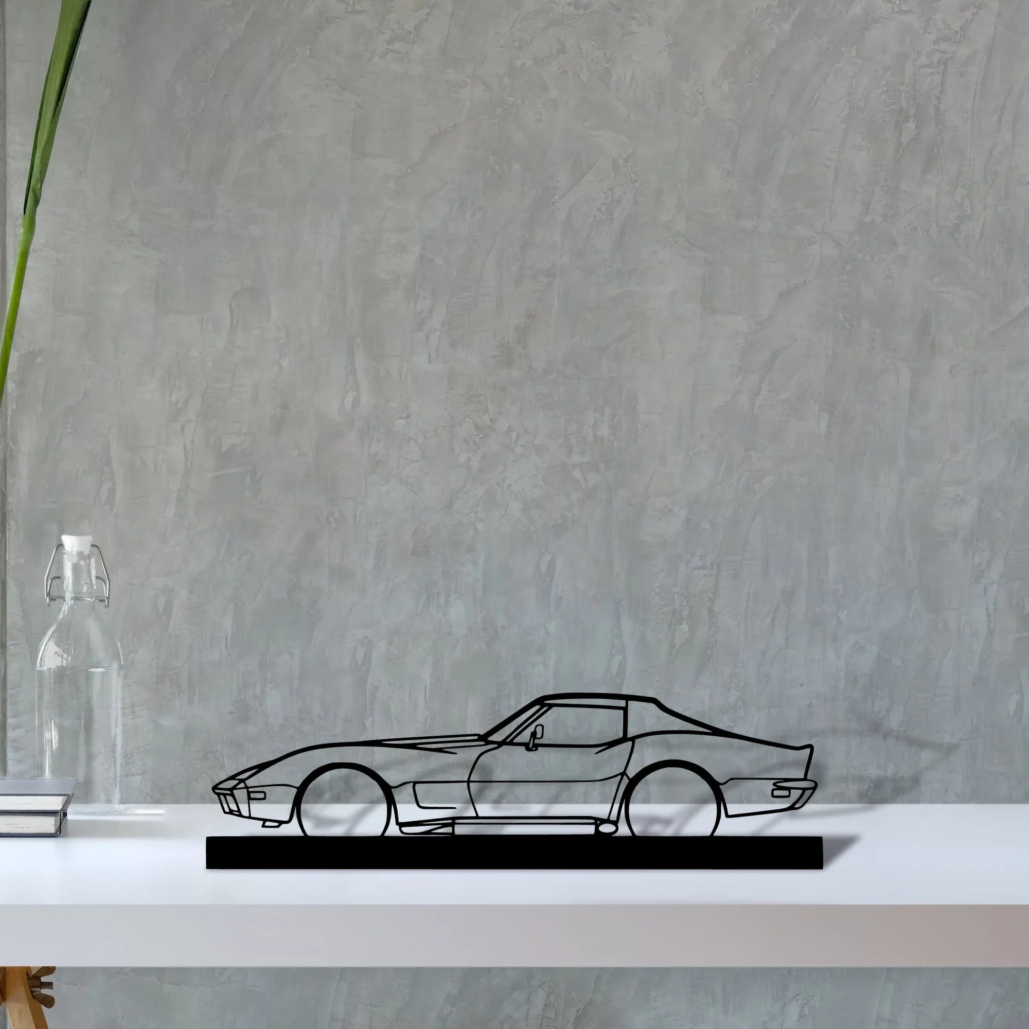 c3-1973 Silhouette Metal Art Stand - Turbo Silhouette