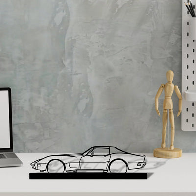c3-1973 Silhouette Metal Art Stand - Turbo Silhouette