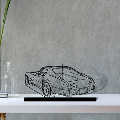 c3-1976 Silhouette Metal Art Stand - Turbo Silhouette