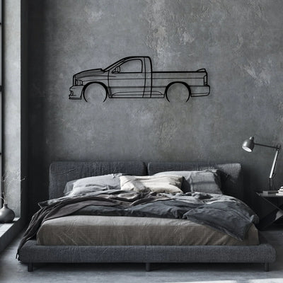 c Classic Silhouette Metal Wall Art - Automotive Garage Decor