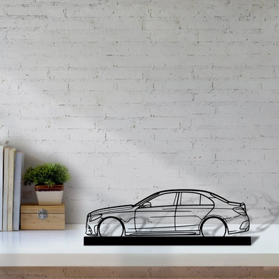 c43amg Silhouette Metal Art Stand - Turbo Silhouette