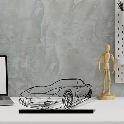 c5-2002 Silhouette Metal Art Stand - Turbo Silhouette