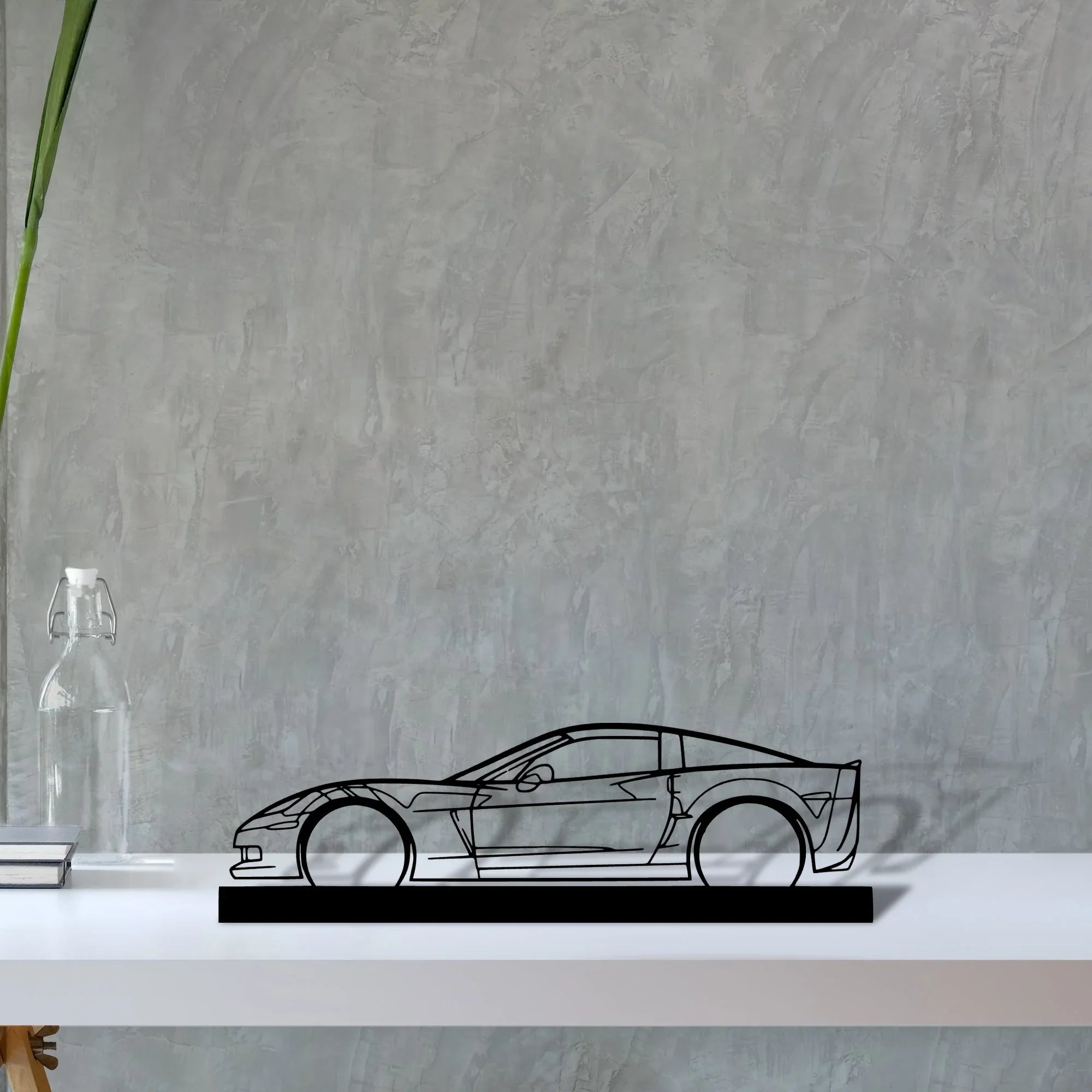c6-z06 Silhouette Metal Art Stand - Turbo Silhouette