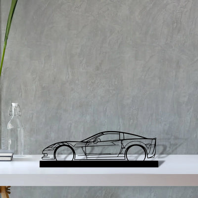 c6-z06 Silhouette Metal Art Stand - Turbo Silhouette