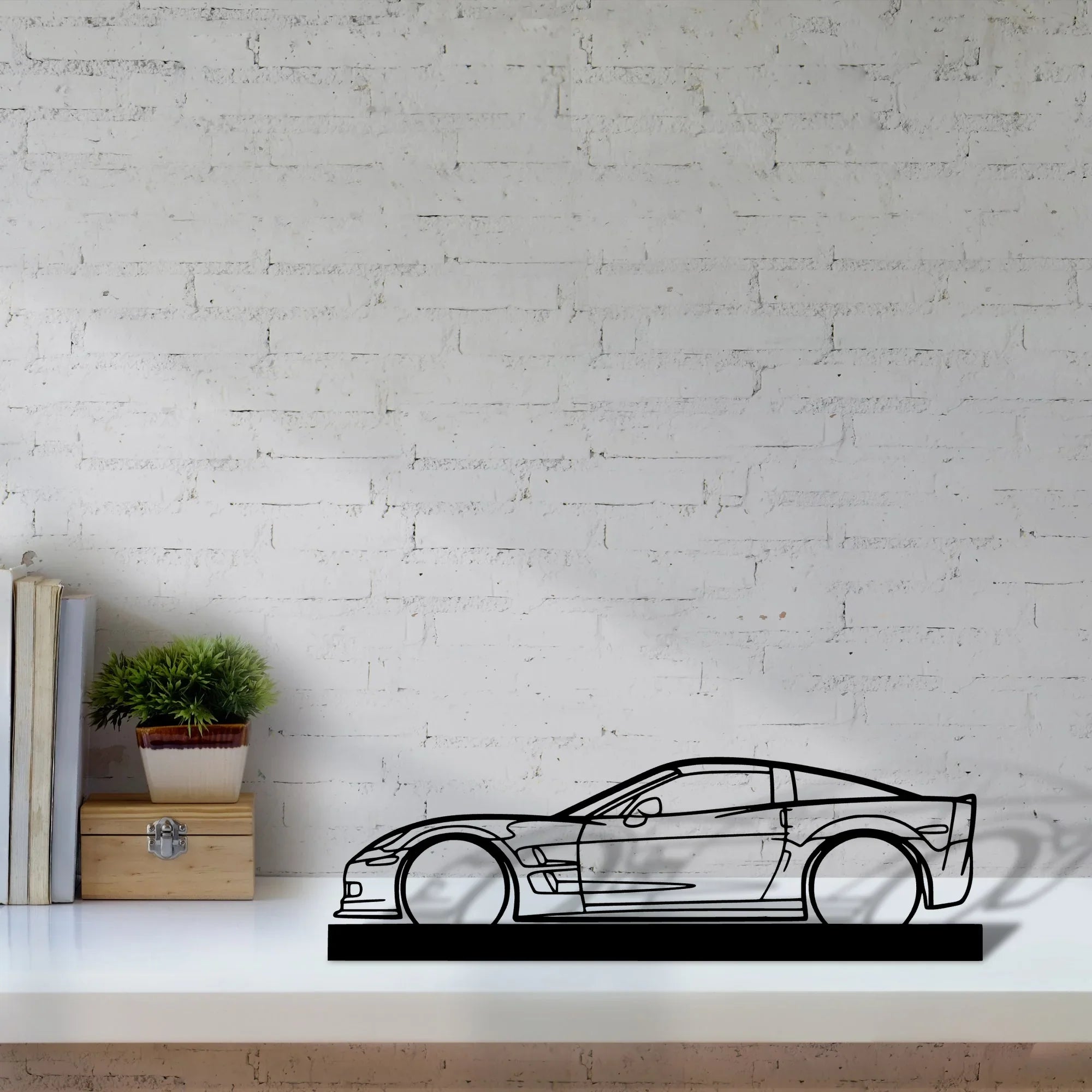 c6-zr1 Silhouette Metal Art Stand - Turbo Silhouette