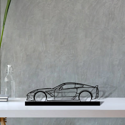 c7-gs-2017 Silhouette Metal Art Stand - Turbo Silhouette