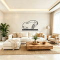 C7 Z06 Angle Silhouette Metal Art Stand - Classic Car Garage Decor