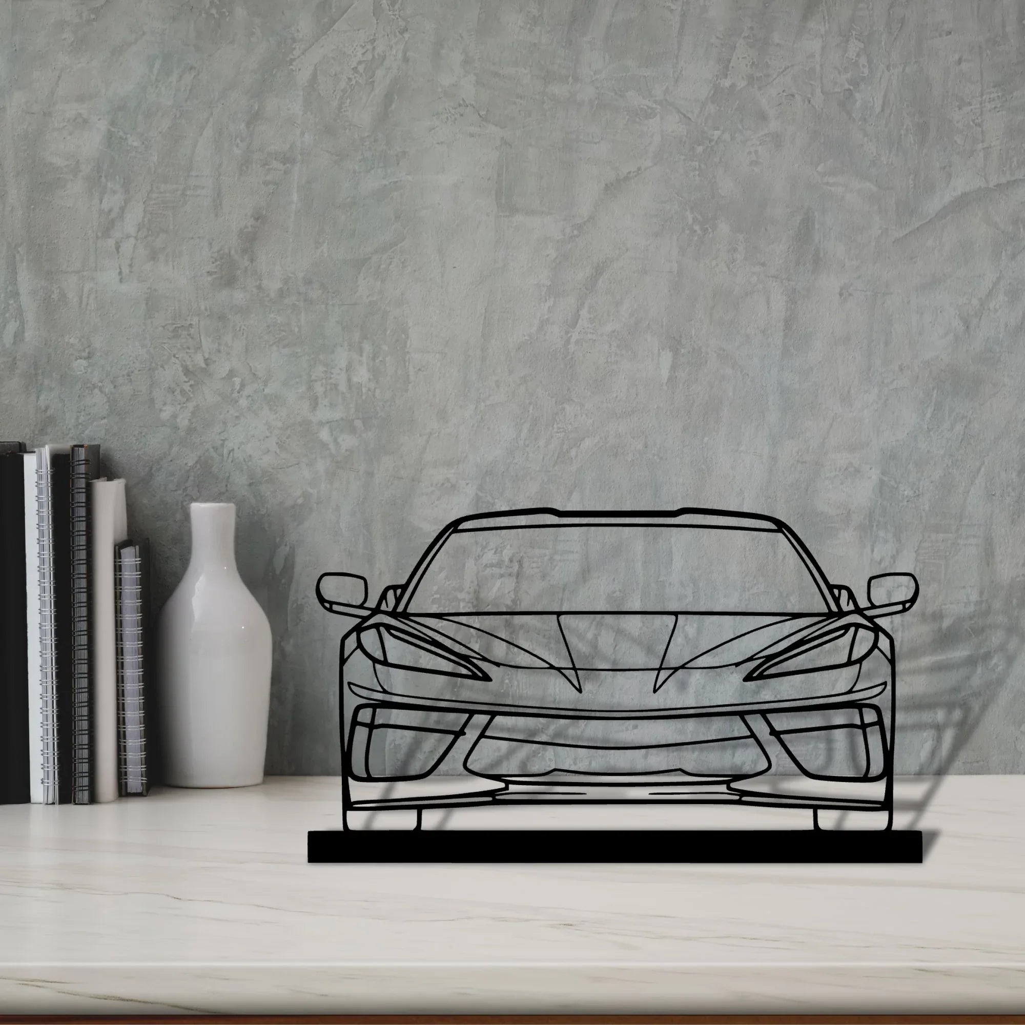 c8-2 Silhouette Metal Art Stand - Turbo Silhouette